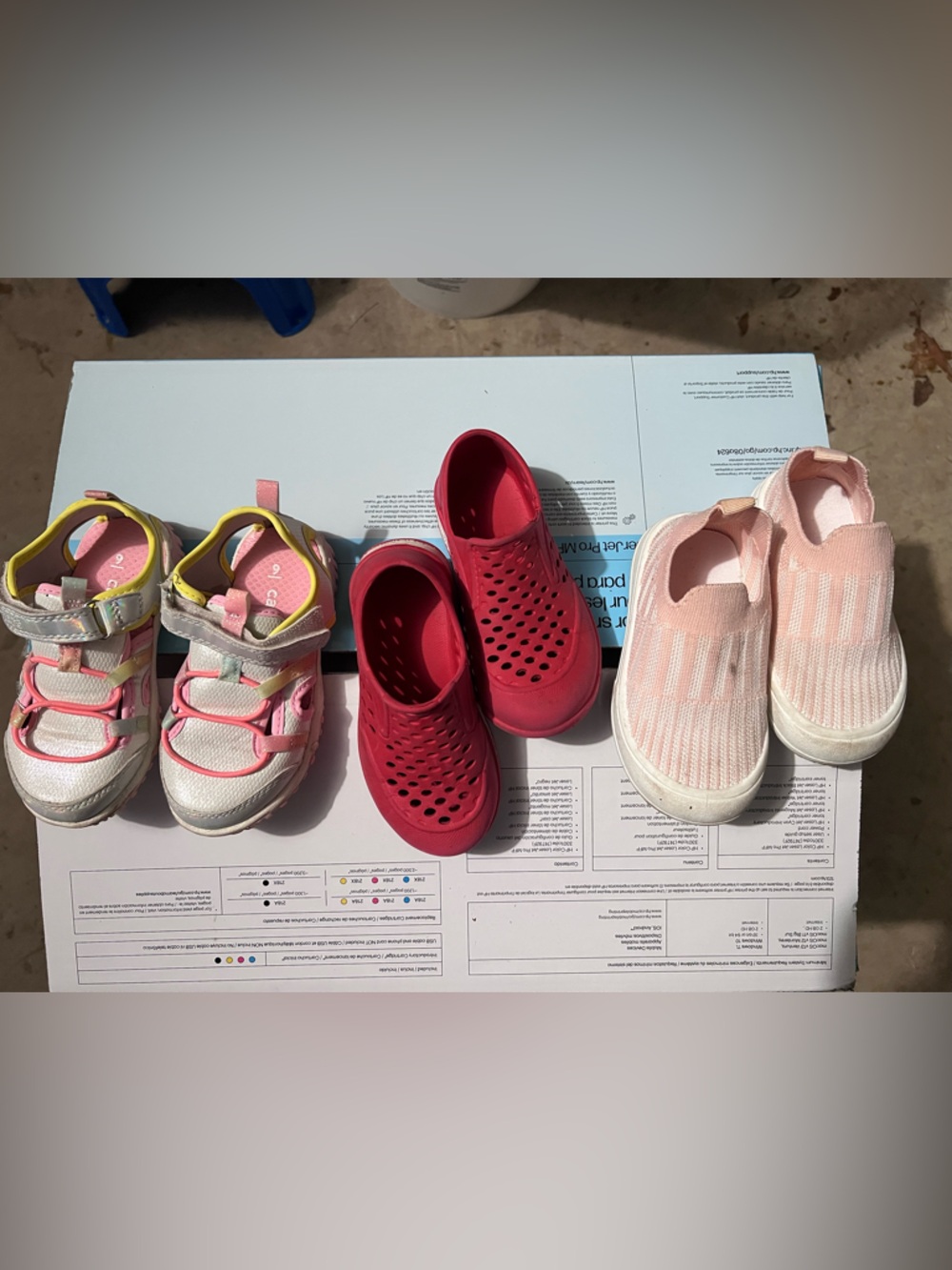 Carter's Pink Knit Slip-On Sneakers for Kids - Light Pink